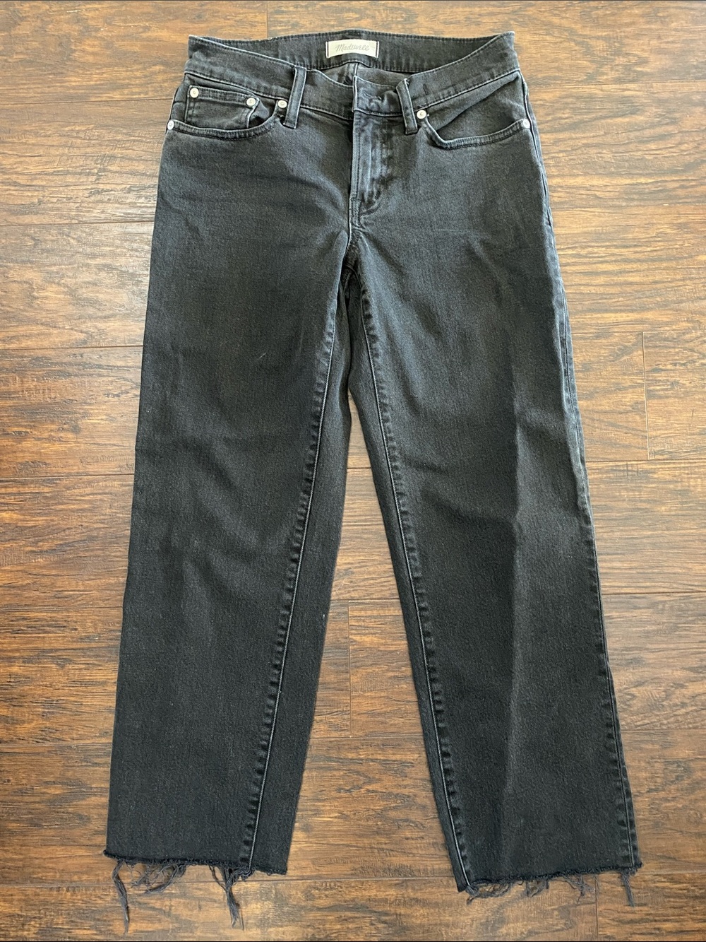Madewell Black Straight-Leg Jeans